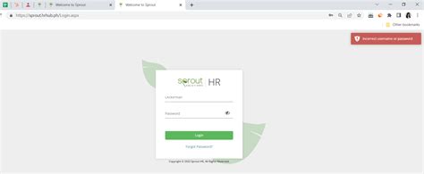 sprout hr login
